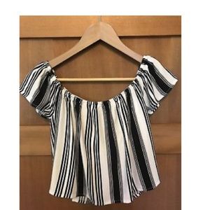 Off shoulder forever 21 stripped